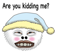 White spherical moss English version sticker #7984473