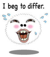 White spherical moss English version sticker #7984477