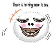 White spherical moss English version sticker #7984478