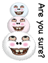 White spherical moss English version sticker #7984480