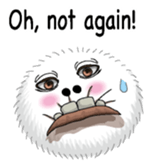 White spherical moss English version sticker #7984482