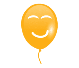 Balloon color Face sticker #7984568