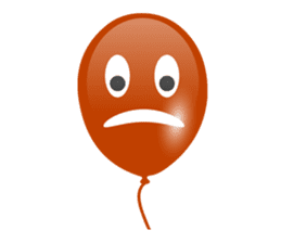 Balloon color Face sticker #7984579