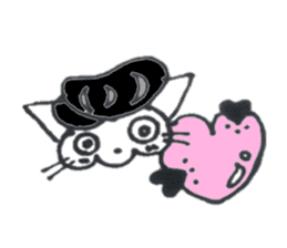 skeletons (cat and mouse) sticker #7984887