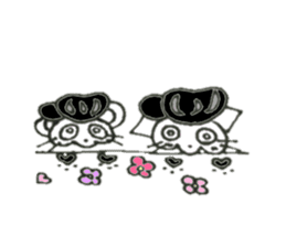 skeletons (cat and mouse) sticker #7984914