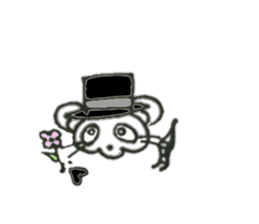 skeletons (cat and mouse) sticker #7984921