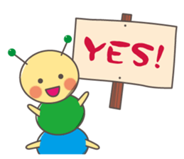 "Yurukawa" caterpillar sticker #7984992