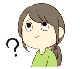 Woman tired sticker #7985035