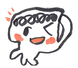 Painful person head sticker #7985208