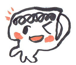 Painful person head sticker #7985208