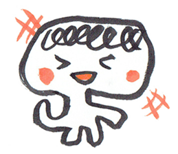 Painful person head sticker #7985211