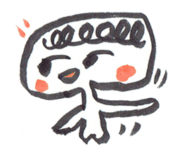 Painful person head sticker #7985217