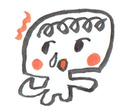 Painful person head sticker #7985230