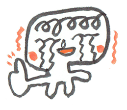 Painful person head sticker #7985231