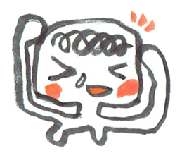 Painful person head sticker #7985232