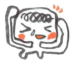 Painful person head sticker #7985232