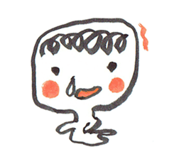 Painful person head sticker #7985233