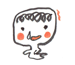 Painful person head sticker #7985233