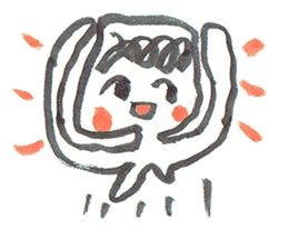 Painful person head sticker #7985236