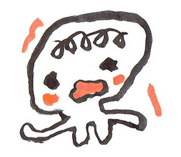 Painful person head sticker #7985238