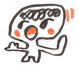 Painful person head sticker #7985240