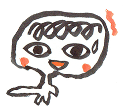 Painful person head sticker #7985241