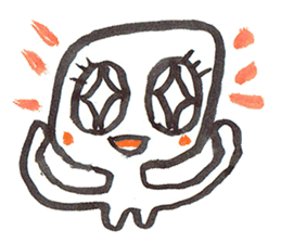 Painful person head sticker #7985243