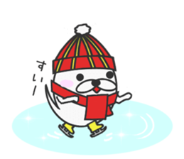 winter vacation of sticker sticker #7985967