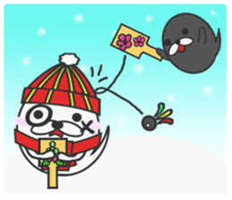 winter vacation of sticker sticker #7985994