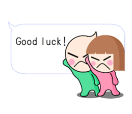 not cute is two people english talk. sticker #7986500