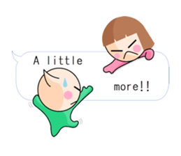 not cute is two people english talk. sticker #7986507