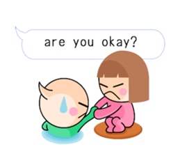 not cute is two people english talk. sticker #7986517