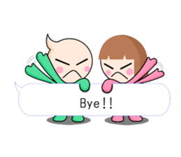 not cute is two people english talk. sticker #7986523