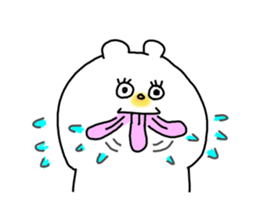 He is like a polar bear. sticker #7986766