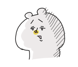 He is like a polar bear. sticker #7986767