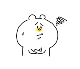 He is like a polar bear. sticker #7986770