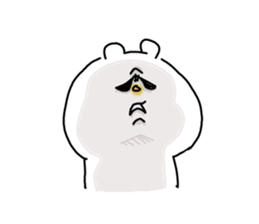 He is like a polar bear. sticker #7986771