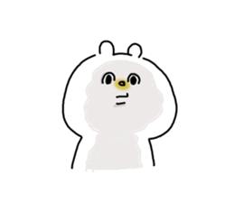 He is like a polar bear. sticker #7986772