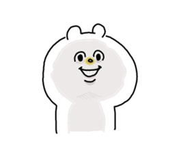 He is like a polar bear. sticker #7986773
