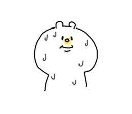 He is like a polar bear. sticker #7986776
