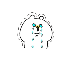 He is like a polar bear. sticker #7986779