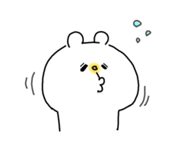 He is like a polar bear. sticker #7986782