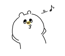 He is like a polar bear. sticker #7986783