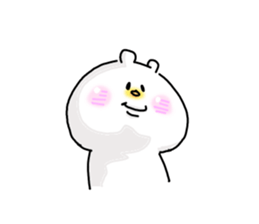 He is like a polar bear. sticker #7986784