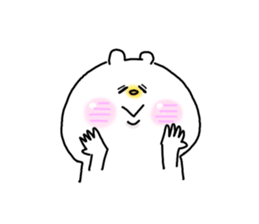 He is like a polar bear. sticker #7986785