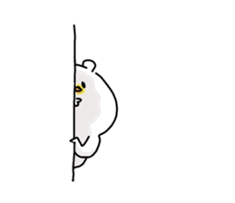 He is like a polar bear. sticker #7986789