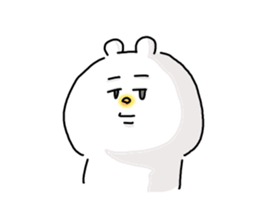 He is like a polar bear. sticker #7986793