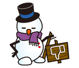 Snowman fei sticker #7987449
