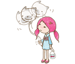 girl iki & totocat vol.2 sticker #7987965