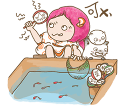 girl iki & totocat vol.2 sticker #7987967